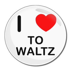 I Love To Waltz - Round Compact Mirror