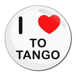 I Love To Tango - Round Compact Mirror