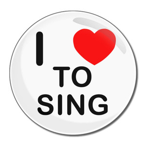 I Love To Sing - Round Compact Mirror I Love To Sing - Round Compact Mirror