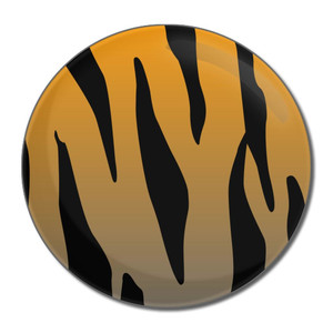 Tiger Print Pattern - Round Compact Mirror Tiger Print Pattern - Round Compact Mirror