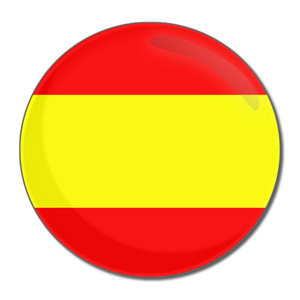 Spain Flag - Round Compact Mirror