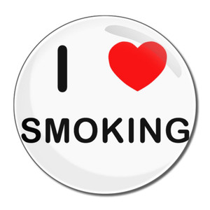 I Love Smoking - Round Compact Mirror
