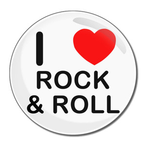 I Love Rock and Roll - Round Compact Mirror I Love Rock and Roll - Round Compact Mirror