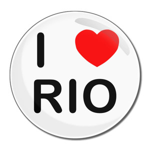 I Love Rio - Round Compact Mirror