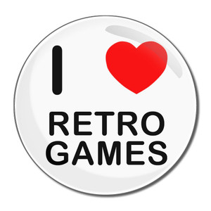 I Love Retro Games - Round Compact Mirror I Love Retro Games - Round Compact Mirror