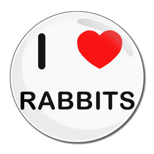 I Love Rabbits - Round Compact Mirror I Love Rabbits - Round Compact Mirror