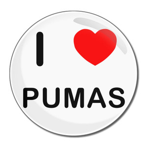 I Love Pumas - Round Compact Mirror I Love Pumas - Round Compact Mirror