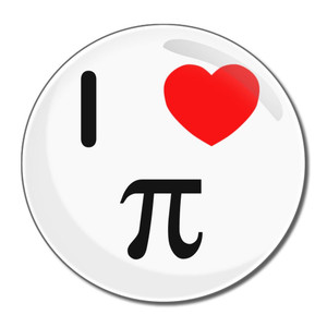 I Love Pi - Round Compact Mirror