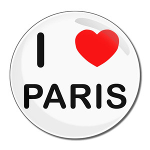 I Love Paris - Round Compact Mirror