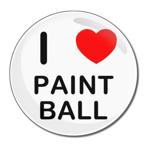 I Love Paint Ball - Round Compact Mirror I Love Paint Ball - Round Compact Mirror