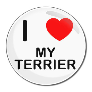 I Love My Terrier - Round Compact Mirror I Love My Terrier - Round Compact Mirror