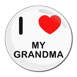 I Love My Grandma - Round Compact Mirror I Love My Grandma - Round Compact Mirror