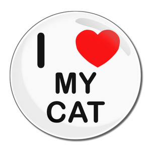 I Love My Cat - Round Compact Mirror I Love My Cat - Round Compact Mirror