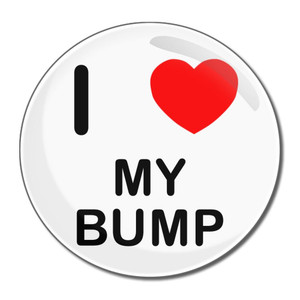 I Love My Bump - Round Compact Mirror I Love My Bump - Round Compact Mirror