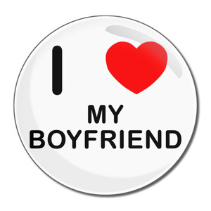 I Love My Boyfriend - Round Compact Mirror I Love My Boyfriend - Round Compact Mirror