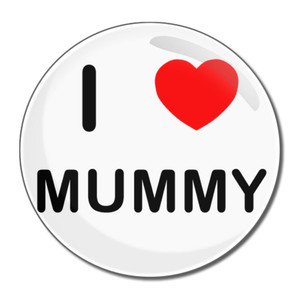 I Love Mummy - Round Compact Mirror