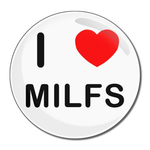 I Love Milfs - Round Compact Mirror