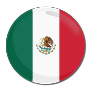Mexico Flag - Round Compact Mirror