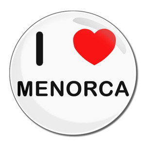 I Love Menorca - Round Compact Mirror