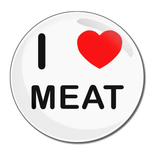 I Love Meat - Round Compact Mirror I Love Meat - Round Compact Mirror