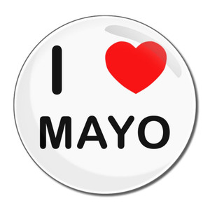 I Love Mayo - Round Compact Mirror