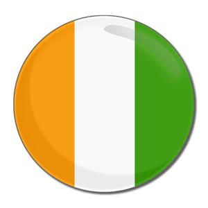 Ivory Coast Flag - Round Compact Mirror Ivory Coast Flag - Round Compact Mirror