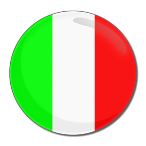 Italy Flag - Round Compact Mirror