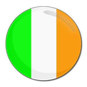 Ireland Flag - Round Compact Mirror Ireland Flag - Round Compact Mirror