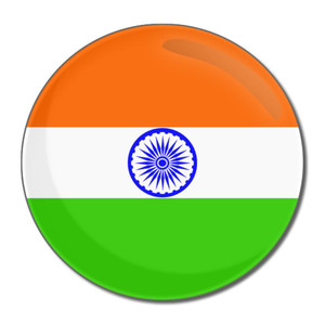 India Flag - Round Compact Mirror India Flag - Round Compact Mirror