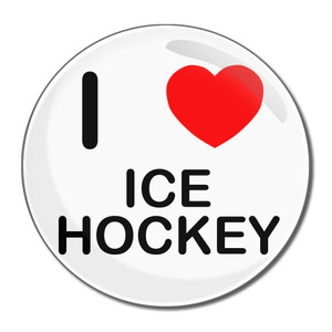 I Love Ice Hockey - Round Compact Mirror I Love Ice Hockey - Round Compact Mirror