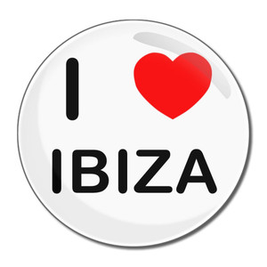 I Love Ibiza - Round Compact Mirror