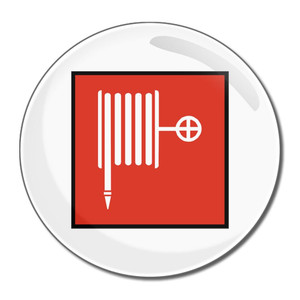 Fire Hose - Round Compact Mirror Fire Hose - Round Compact Mirror