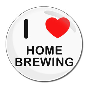 I Love Home Brewing - Round Compact Mirror