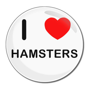 I Love Hamsters - Round Compact Mirror I Love Hamsters - Round Compact Mirror