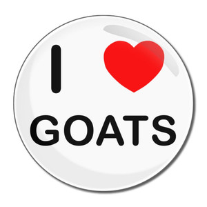 I Love Goats - Round Compact Mirror