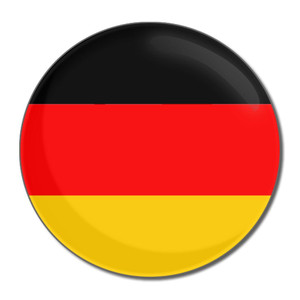 Germany Flag - Round Compact Mirror Germany Flag - Round Compact Mirror