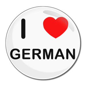 I Love German - Round Compact Mirror