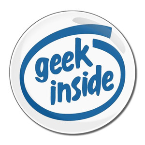 Geek Inside - Round Compact Mirror Geek Inside - Round Compact Mirror
