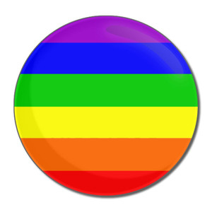 Gay Flag - Round Compact Mirror Gay Flag - Round Compact Mirror