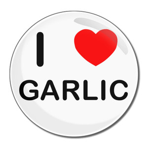 I Love Garlic - Round Compact Mirror I Love Garlic - Round Compact Mirror