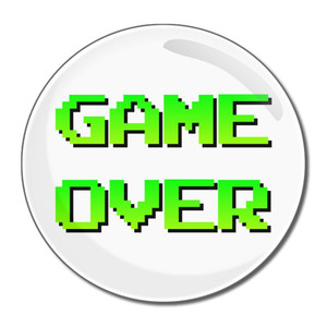 Game Over - Round Compact Mirror