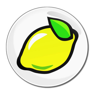 Fruit Machine Lemon - Round Compact Mirror Fruit Machine Lemon - Round Compact Mirror