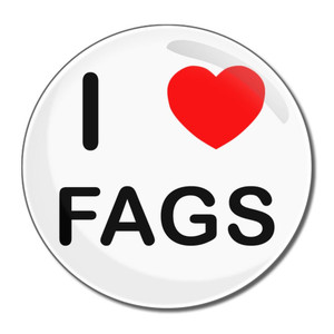 I Love Fags - Round Compact Mirror