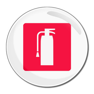 Fire Extinguisher - Round Compact Mirror Fire Extinguisher - Round Compact Mirror