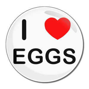 I Love Eggs - Round Compact Mirror I Love Eggs - Round Compact Mirror