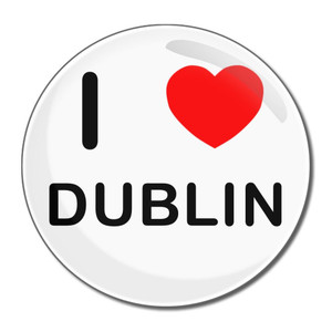 I Love Dublin - Round Compact Mirror
