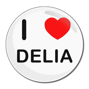 I Love Delia - Round Compact Mirror
