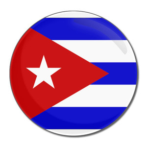Cuba Flag - Round Compact Mirror