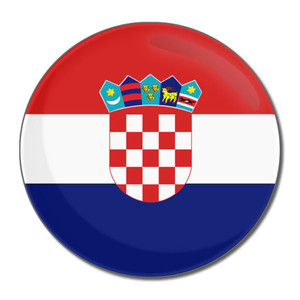 Croatia Flag - Round Compact Mirror