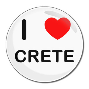 I Love Crete - Round Compact Mirror I Love Crete - Round Compact Mirror